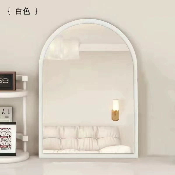 [Simple white] Retro arched mirror 35*55cm (small size)