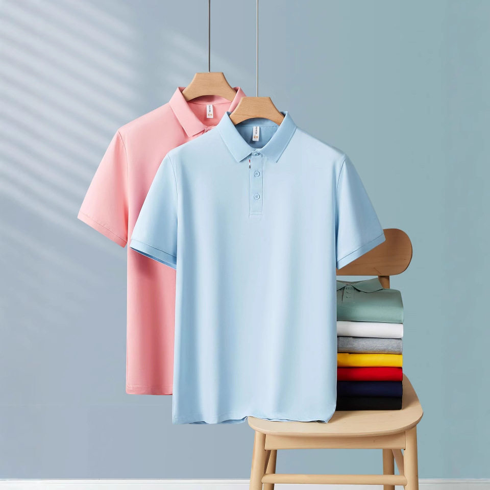 928新款冰丝polo衫印logo翻领广告衫夏季工装短袖企业工作服