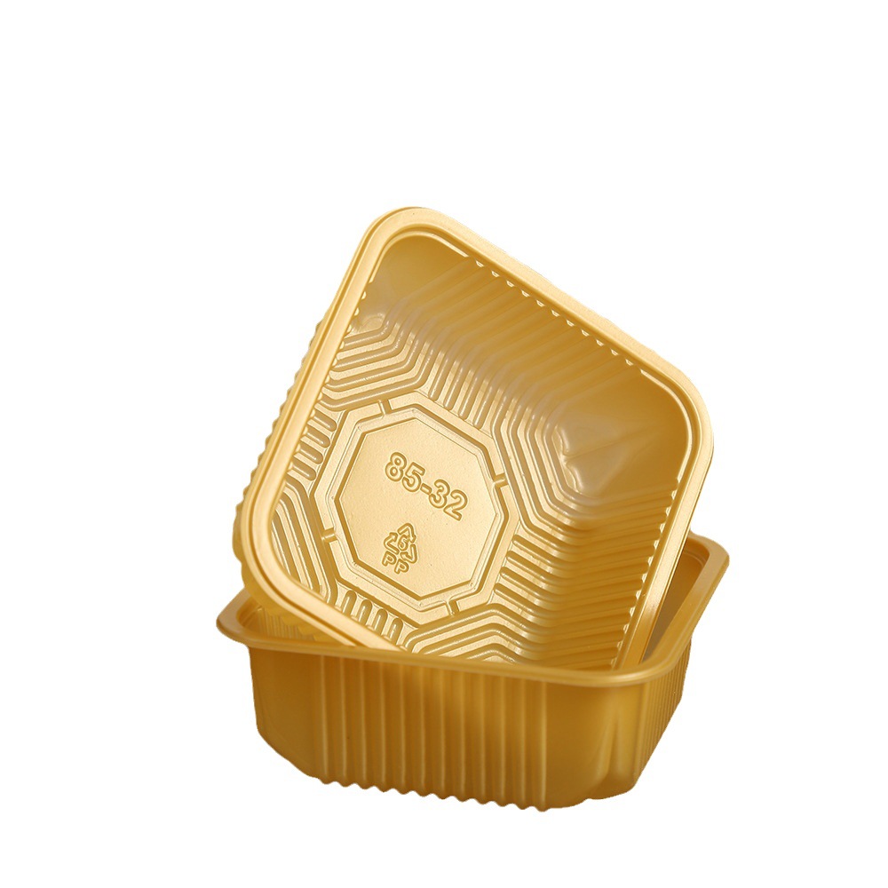 Producto titular de la torta de La Luna engrosada titular de la parte inferior de la torta de la yema de huevo caja de la ampolla caja de embalaje bandeja de plástico de calidad alimentaria al por mayor