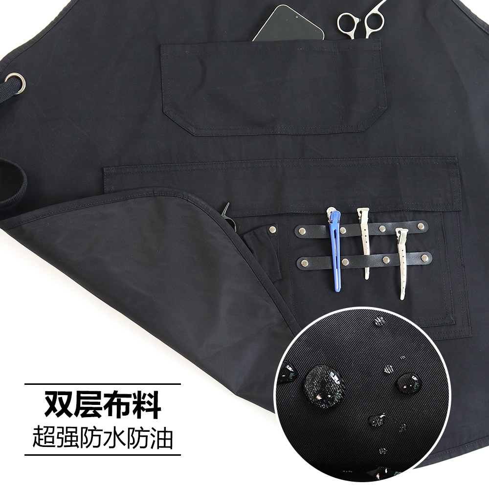 Transfronterizos Amazon delantal impermeable logo personalizado restaurante artes barbería ropa de trabajo delantal de cocina doméstica