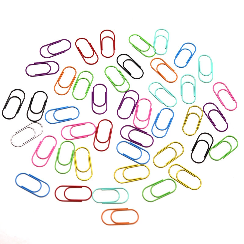 Большой толстый толстый скрепка пластиковый провод цветной скрепки офисный файл файл файл Классификатор металлический скрепка