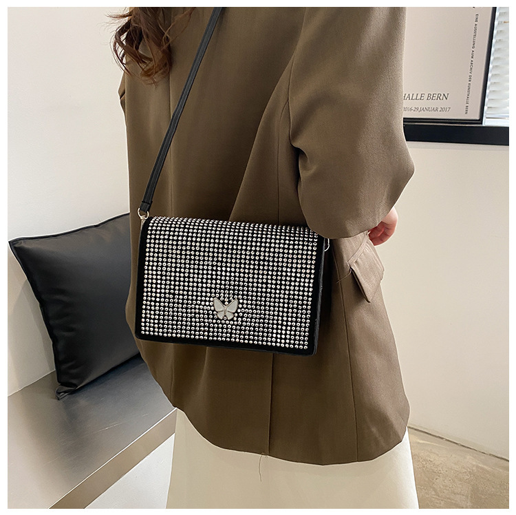 Women's All Seasons Pu Leather Butterfly Streetwear Square Magnetic Buckle Square Bag display picture 2