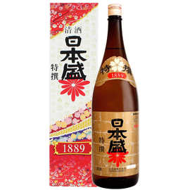 日本盛特选本酿造清酒1.8L日本洋酒辛口清酒盒装