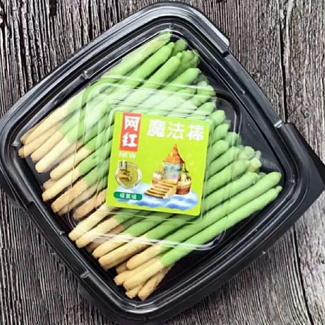 包邮 魔仙棒手工饼干 爱情魔法棒 长条酥脆饼干 魔仙棒包装盒