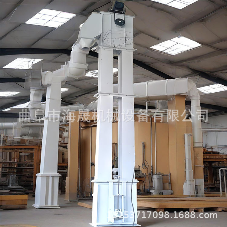 工地水泥厂垂直提升机 加工饲料输送上料机 化肥环链斗式提升机