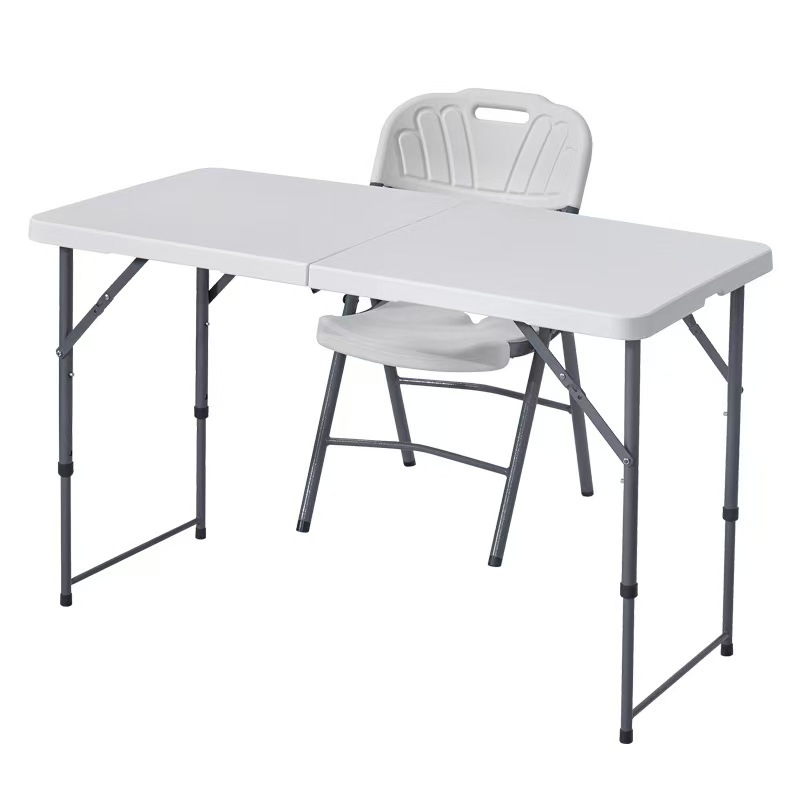 Mesa plegable al aire libre portátil puesto de mercado nocturno mesa de comedor hogar comercial simple patio pequeño escritorio y silla rectangular