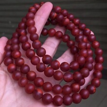 天然瓦西南红黄牛血红佛珠 颜色红润 满血满肉牛血红厂家直销批发
