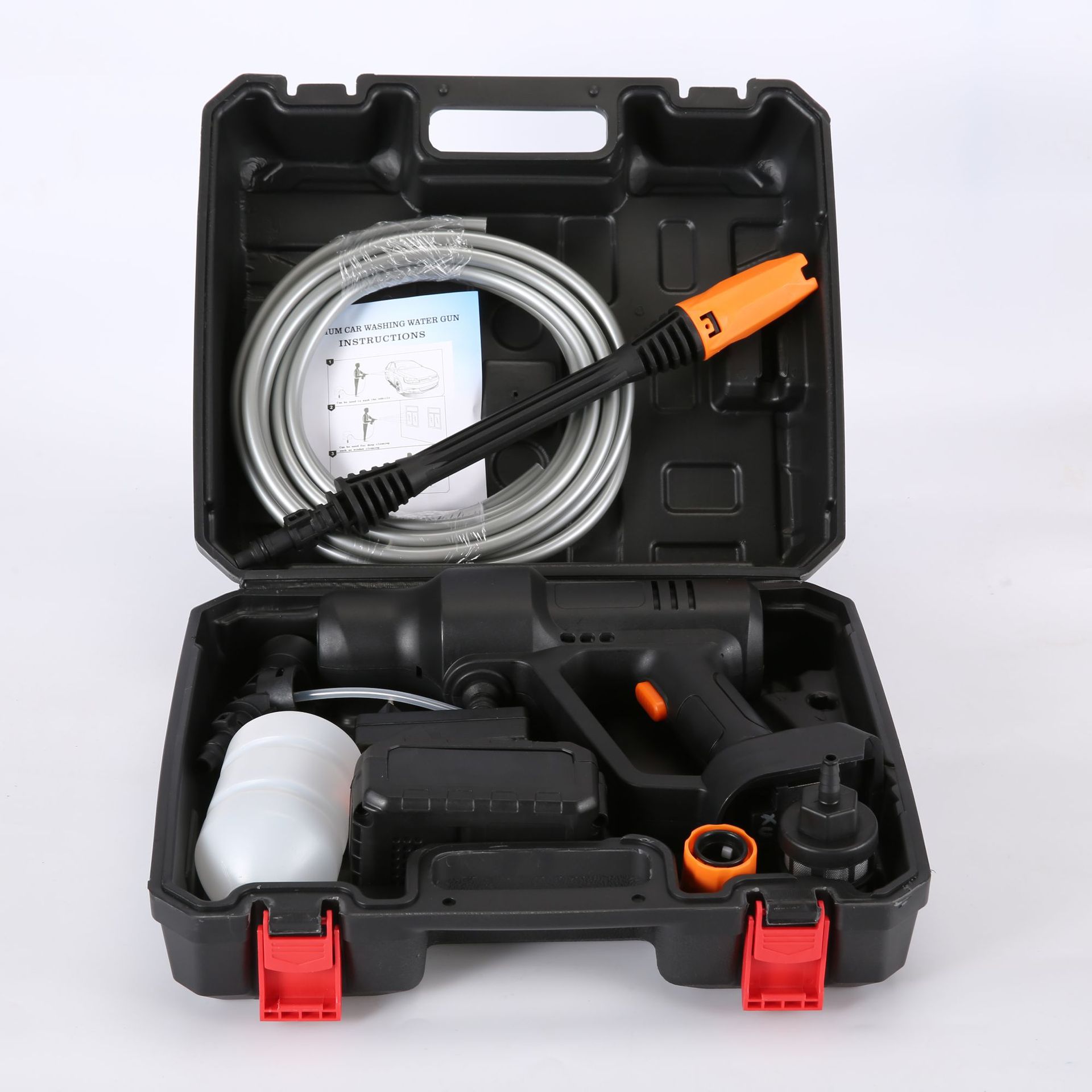 Wireless Car Wash Water Gun high pressure car household washing machine lithium battery rechargeable water grab powerful supercharged car wash artifact