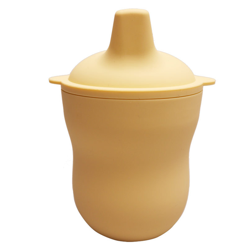 Adecuado para bebés mayores de 3 años de edad taza de bebida de silicona de grado alimenticio taza de bebida de silicona taza de dieta taza de bebida de aprendizaje ventas directas
