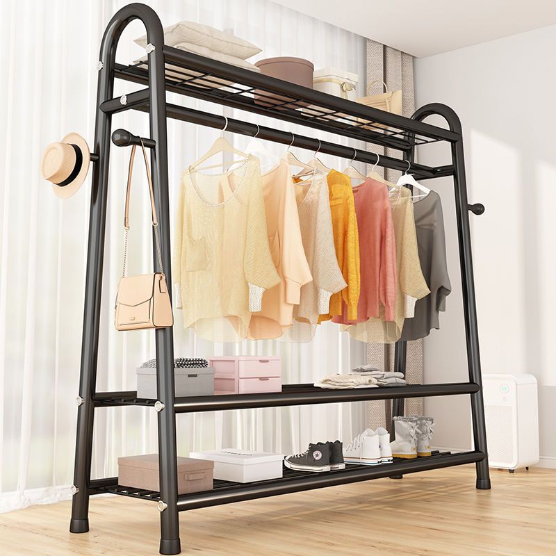 Tendedero, piso, piso, dormitorio, perchero, balcón, perchero, poste de ropa simple para el hogar, estante de ropa para el dormitorio