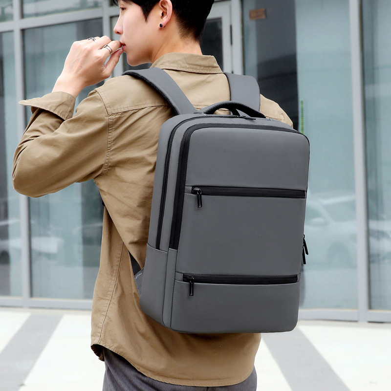 Exportación transfronteriza 2025 nuevo negocio de alto valor recargable USB mochila para hombre mochila de computadora de gran capacidad