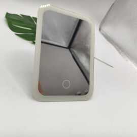 厂家led化妆镜镜片玻璃带灯孔触控智能高清镜子发光磨砂边玻璃