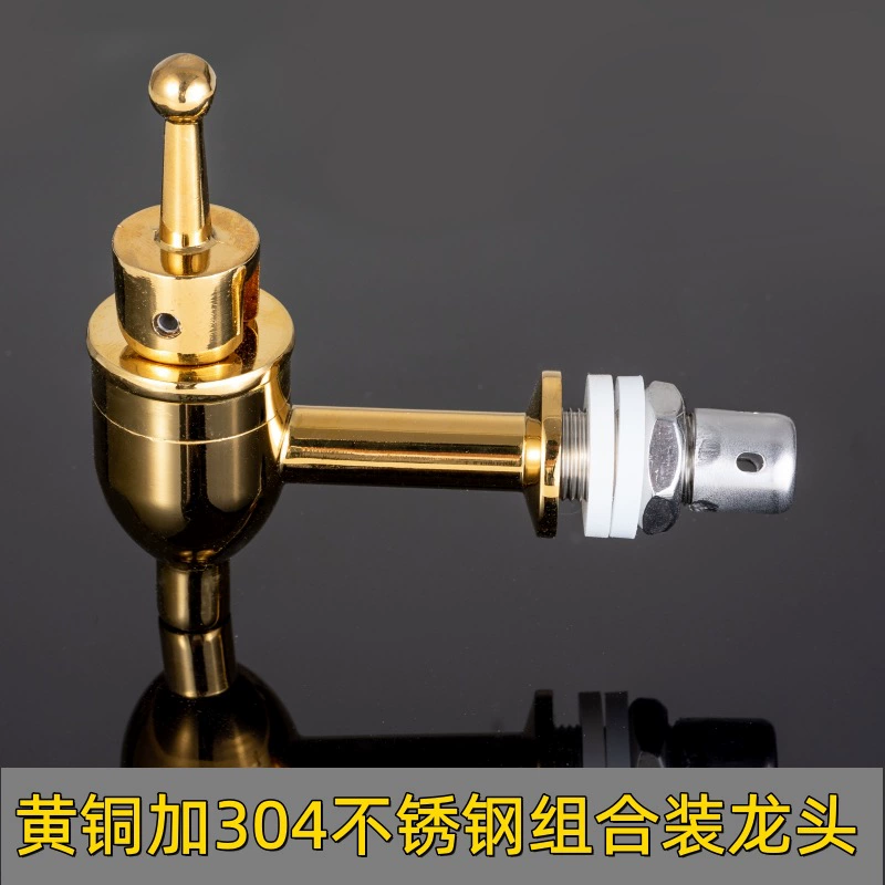 Стеклянная бутылка вина медный кран 12 мм бутылка вина 304 кран из нержавеющей стали винная банка специальный переключатель сопла для воды из меди