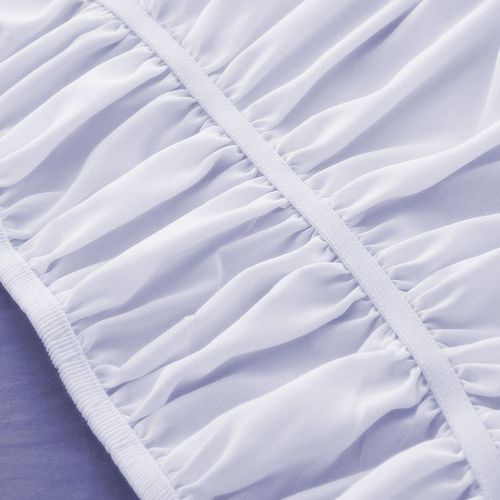 床边围裙床品白色松紧床裙防尘罩床围床架包边套遮丑分销