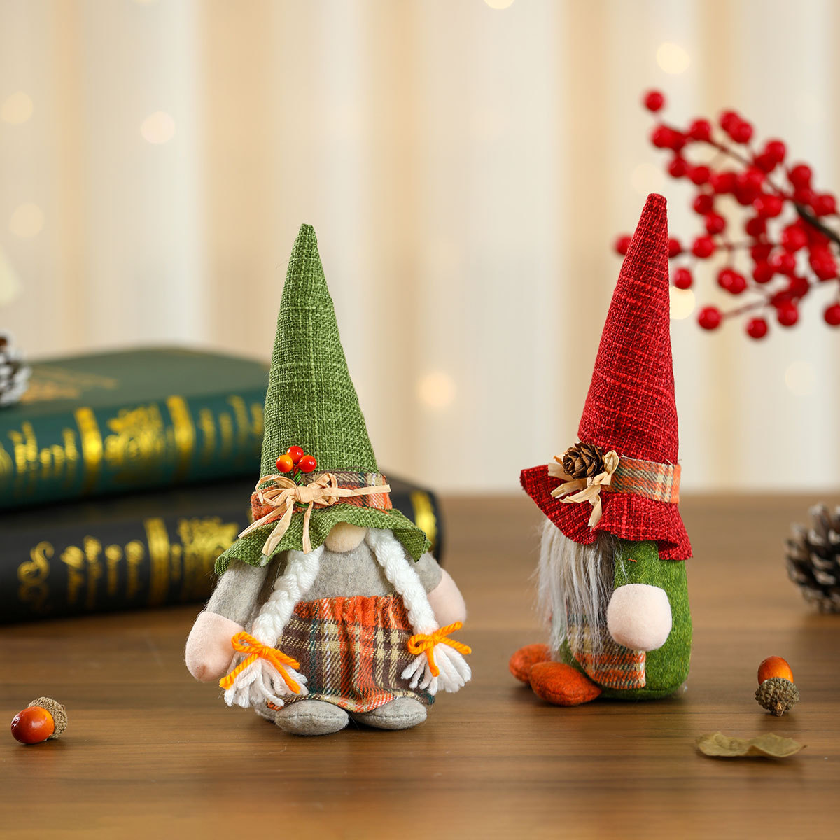 Nuevo festival de cosecha transfronterizo muñeca sin cara muñeca Rudolph decoración de Navidad pequeños regalos Día de Acción de Gracias