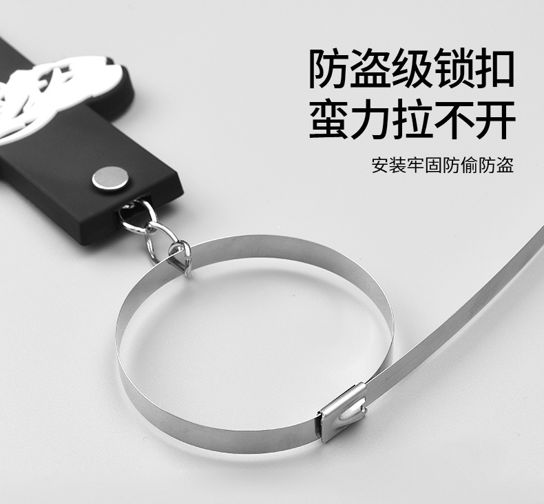 Car electrostatic mopping with cartoon three-dimensional car exhaust pipe pendant to eliminate the release of electrostatic artifact steel wire wear