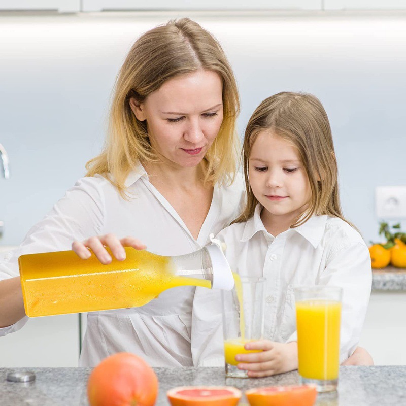 Fabricantes directos transfronterizos 1500ml jarro de jugo de plástico transparente cuadrado para la fiesta de la tienda de catering bar cafetería