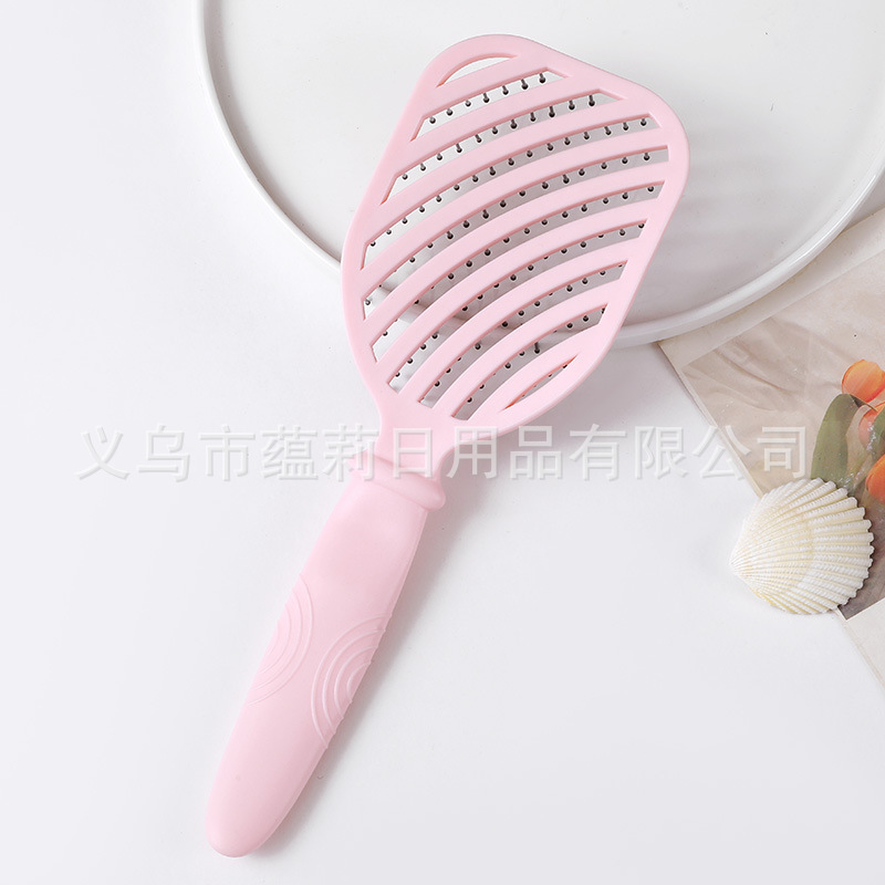 Peines de costillas de macarón, peines de cabello curvados, masaje casero para mujeres, masaje de arco relajado