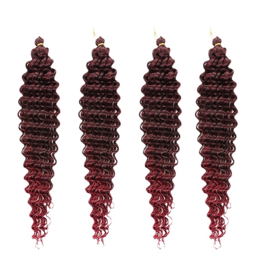 Peluca crochet africana rizada, fibra sintética, venta al por mayor