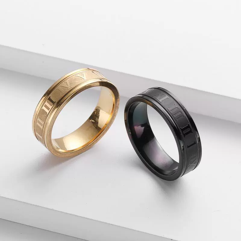 Ring stainless steel, small design jewelry, brand accessory, 6mm, does not fade, wholesale