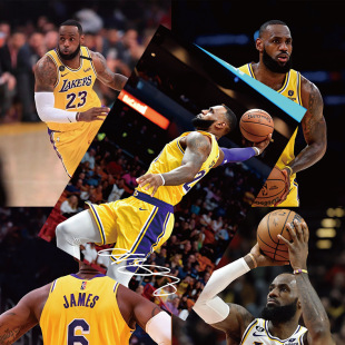 NBA Star Poster High Definition Coated Paper 1 Set of 8 Basketball Star Kobe James Dormitory Wall Stickers