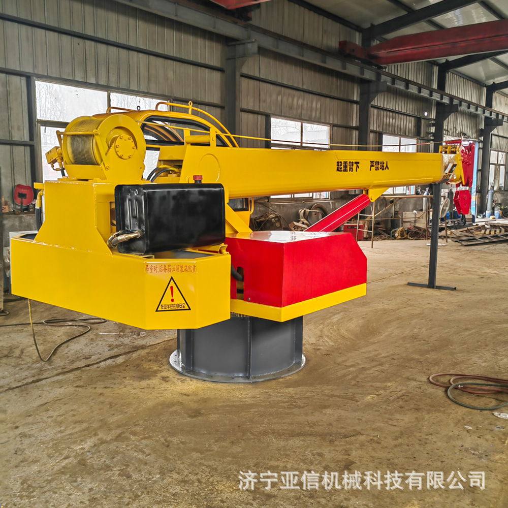 长期供应船用吊机 8吨海上港口甲板吊 船尾吊