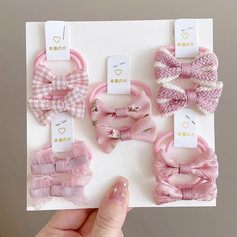 Cuerdas de cabello para niños lindos anillos de cabello de arco para niñas no lastiman cuerdas de cabello de alta elasticidad duradera para el cabello