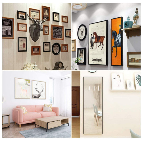 Manufacturer Cross-border 60pcs German Photo Frame Hook 26 Sets Combination Set Box Photo Frame Hanging Accessories with Accessories