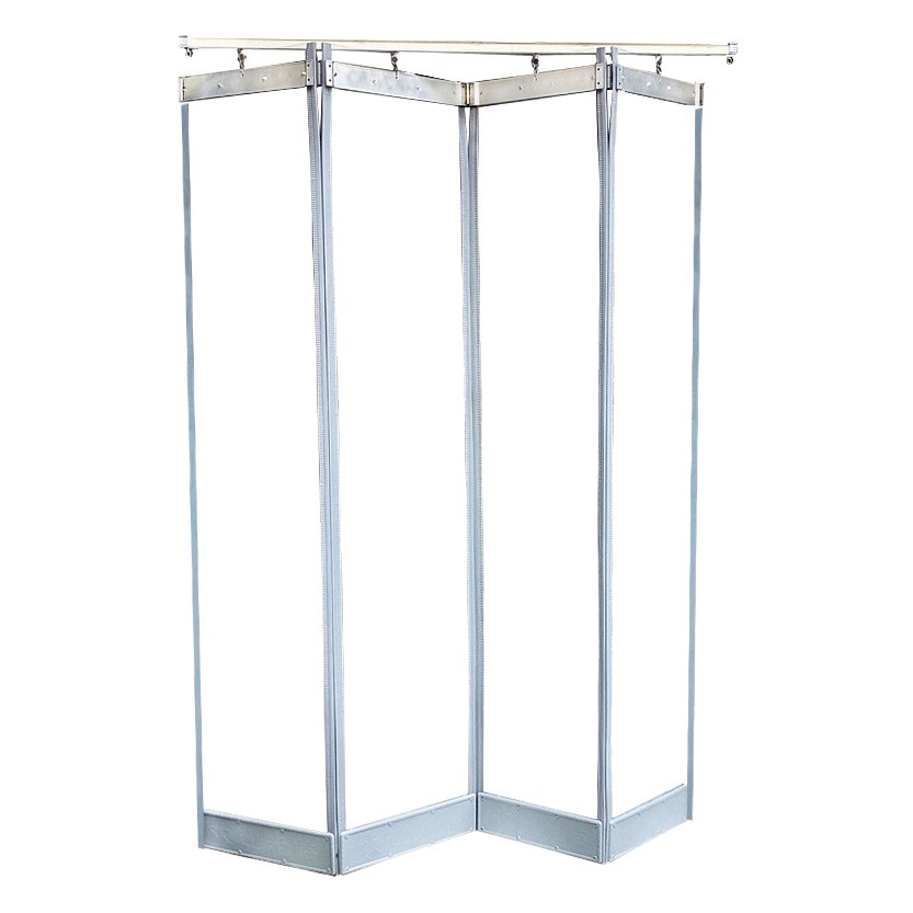 Cortina de puerta plegable corrediza, tienda de parabrisas de aire acondicionado, cortina de partición suave de plástico transparente autoescorvante magnética comercial para el hogar