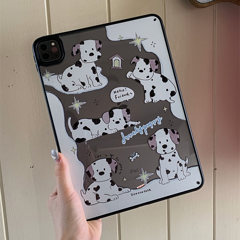 Black Edge Dalmatians for Apple iPad Case 2024 Tablet Case Pro11 Inch Air4 Acrylic