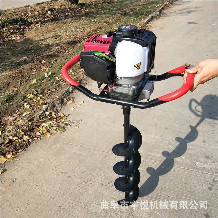 手提式挖坑机 汽油大功率钻眼机 双人操作9马力打洞机