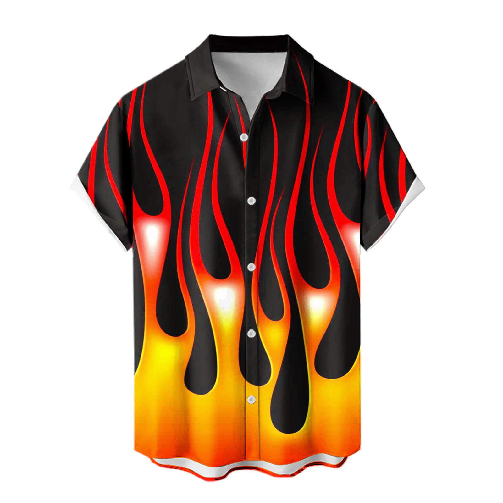 2024 venta caliente para hombres nueva camisa de manga corta Hawaii Holiday Series Camisa casual de todo fósforo con estampado 3D para hombres