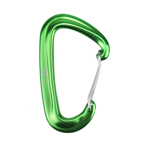 7075 aviation aluminum D-type carabiner 12KN hammock safety buckle yoga buckle rock climbing quick-hang spring hook