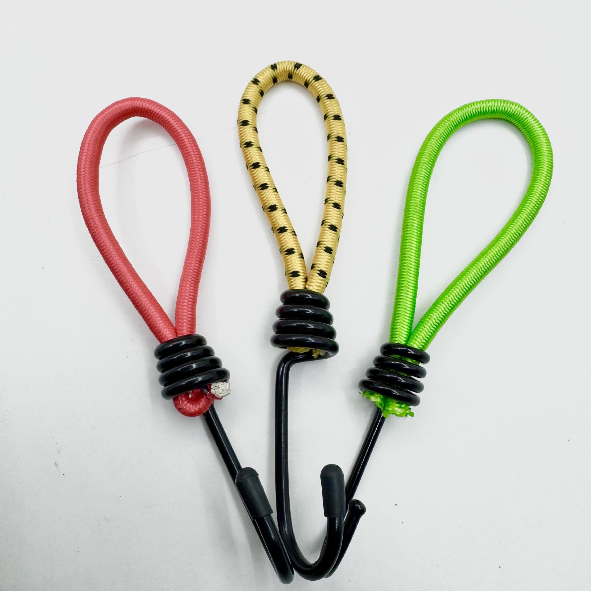 Camping al aire libre hebilla de cuerda elástica 6mm fija con cuerda elástica gancho accesorios de camping cables de tracción