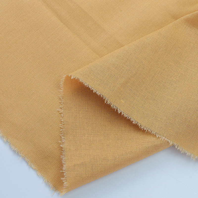 21*19 Ramio algodón en stock llano de lino de algodón de primavera y verano entretejido llano Hanfu camisa de tela de vestir
