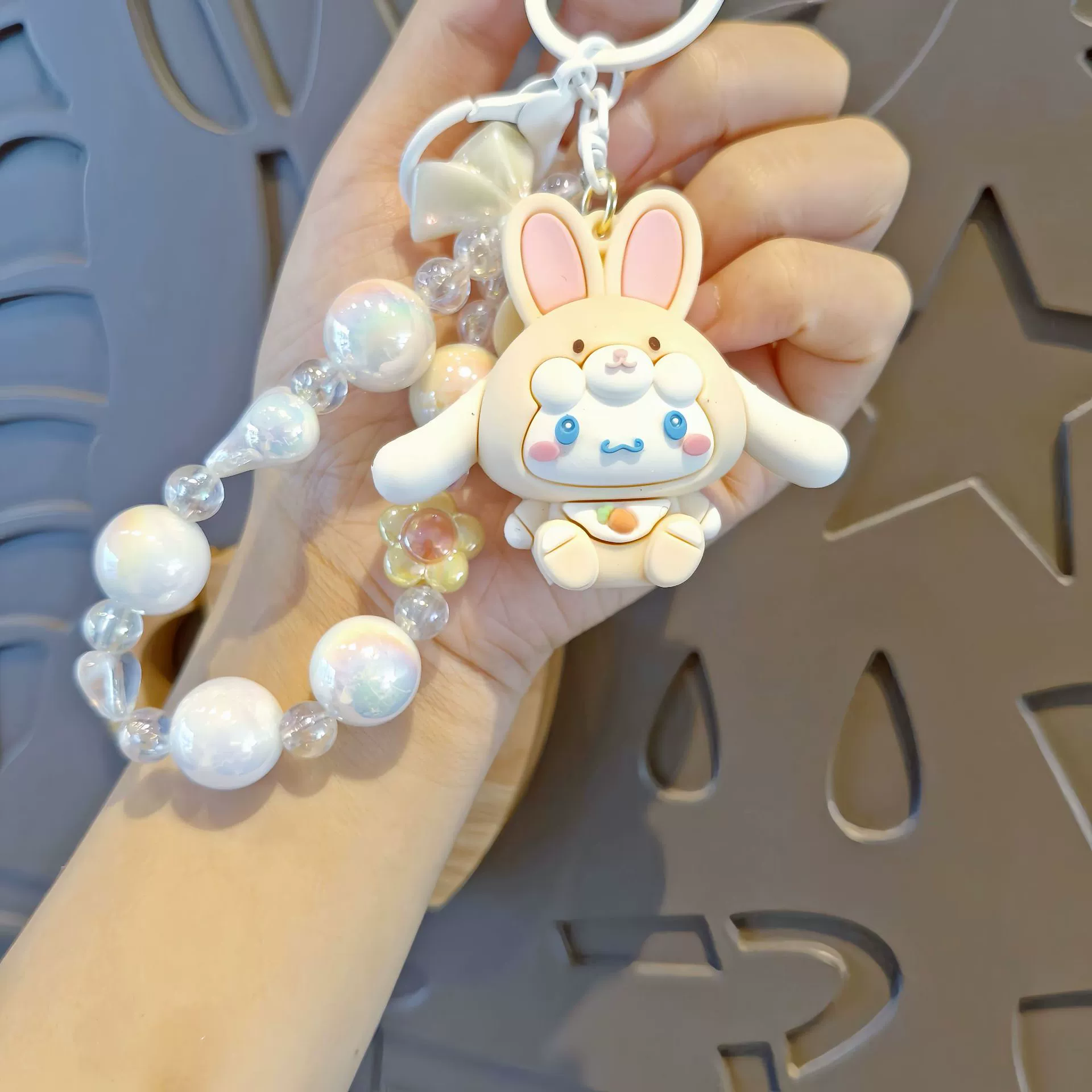 Брелок Sanrio Cinnamoroll милый подвес, украшение для сумки и телефона, 12 см
