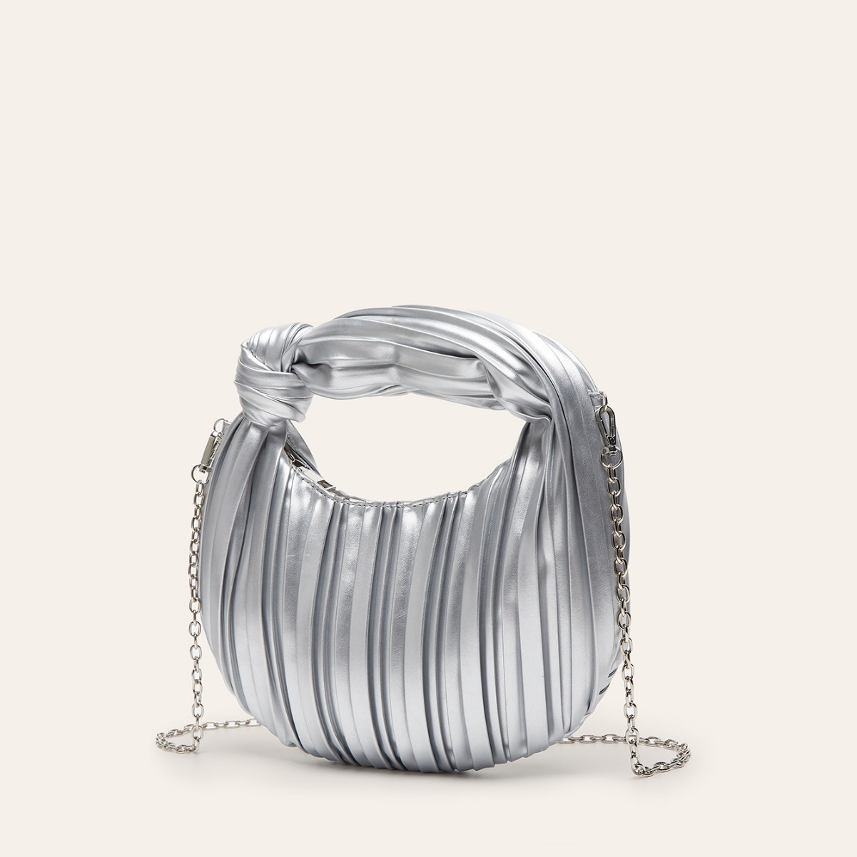Plissierte Abendtasche Für Damen Handtasche Im Crescent Design_voghion.com
