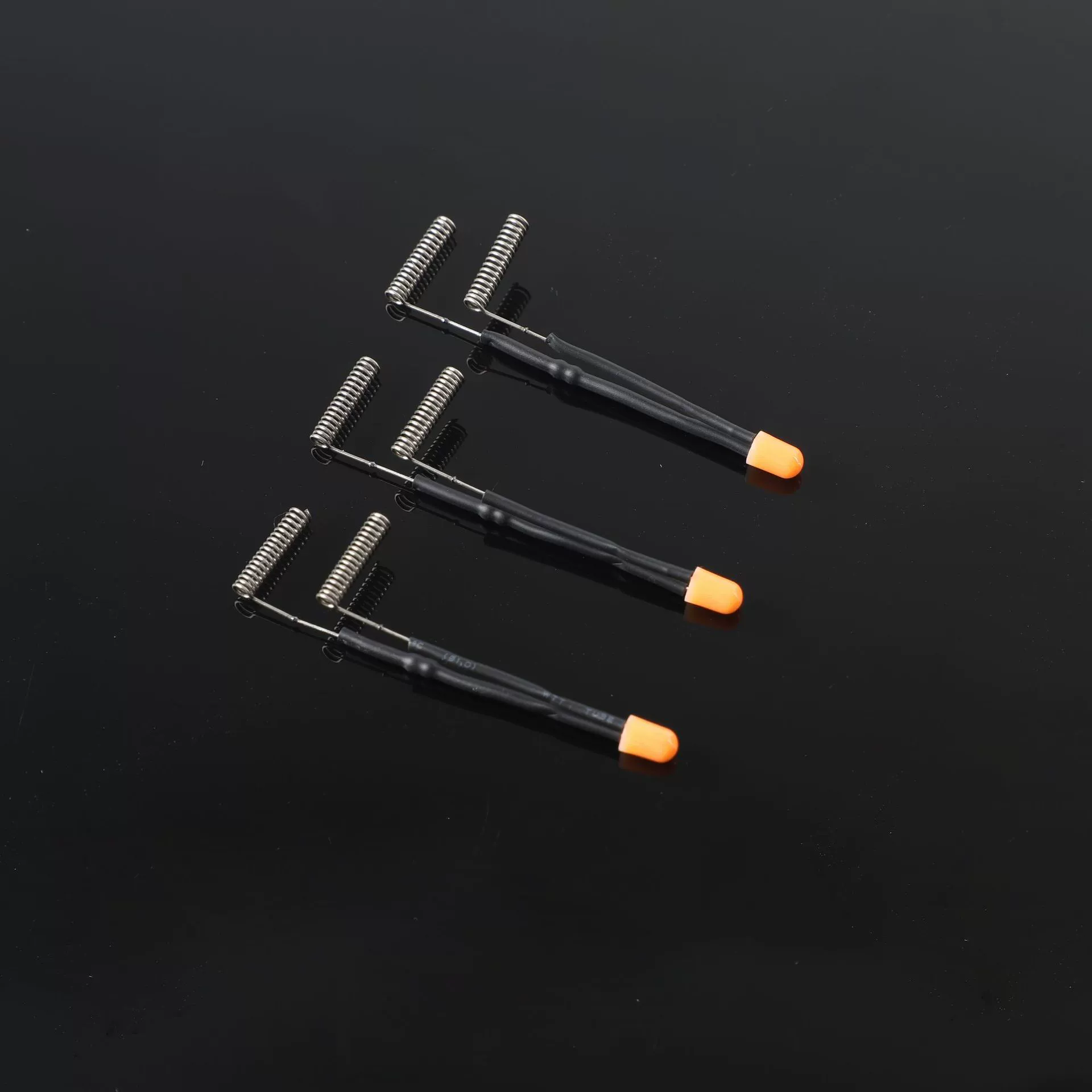 F4 orange continuous dual set+ spring LED light diode straw hat LED bead LED indicator light strip diode