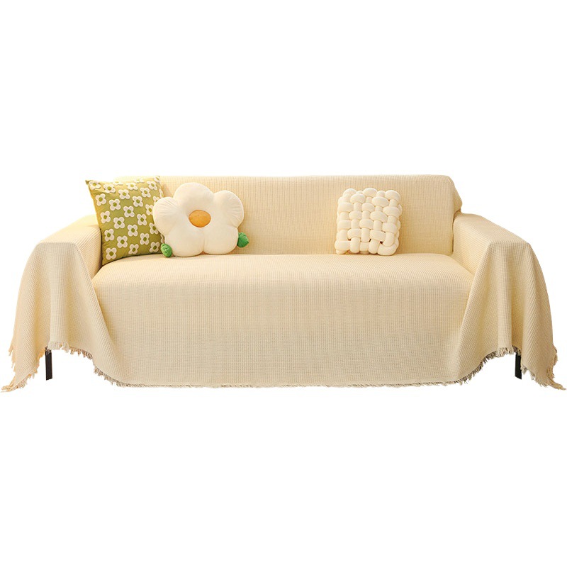 Nordic ins estilo anti-gato cero algodón lino sofá toalla cubierta de tela cubierta del sofá cubierta completa cuatro estaciones universal sofá cojín verano