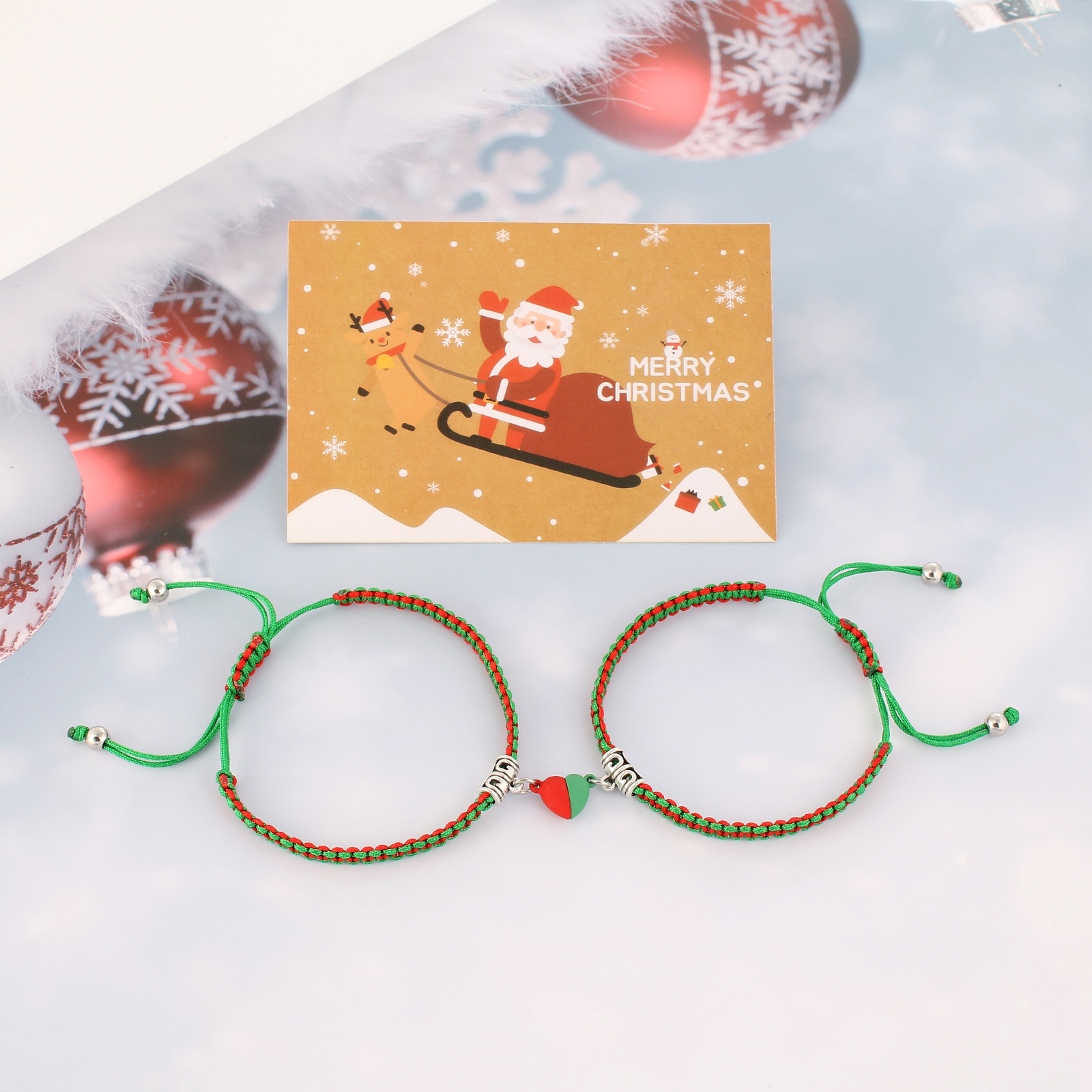 Fashion Heart Shape Alloy Handmade Unisex Bracelets 1 Piece