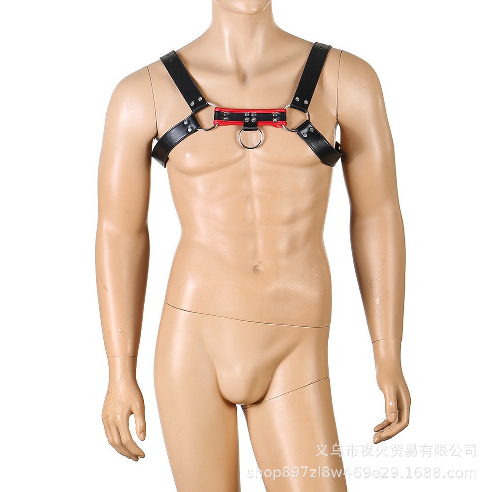 Europa y Estados Unidos transfronterizos cuero amplio amor bondage correa de ropa remaches hombres negocios hegemónico ocio JJ anillo tendencia universal