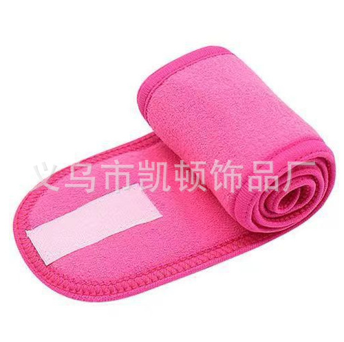 Banda para el cabello para el lavado de cara transfronterizo, máscara de maquillaje, pañuelo en la cabeza, cinta para el cabello con velcro, poliéster