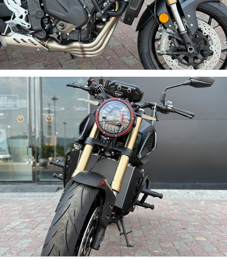 Suitable for Chasing 600Rs Spring Head Bumper, Aluminum Alloy Spring Head, Carbon Steel Guard Bar, Anti-Fall Competition Bar Modification Parts