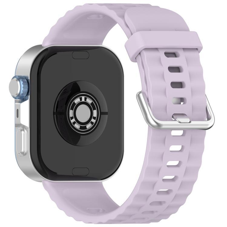 xDfind Silver Buckle Silicone Solid Color Brazalete para Huawei Watch Fit4 Pro / Fit4 / Fit3