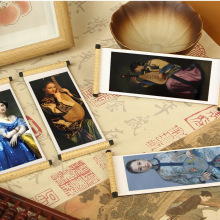 海派艺术家陈逸飞书画卷轴冰箱贴人物油画古典美人图文创磁性贴