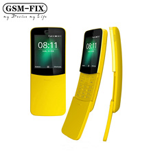 跨境手机8110 GSM 4G非智能手机滑盖按键双卡老人学生外贸手机