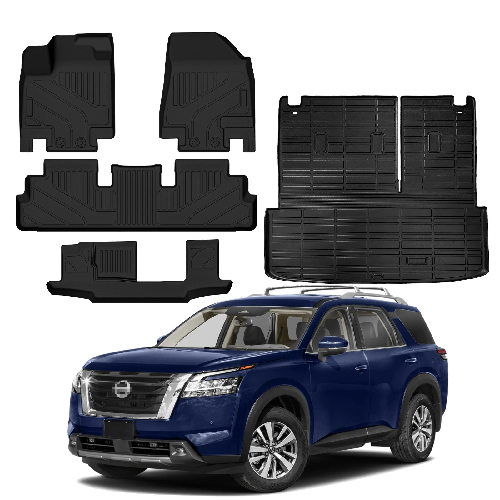 Подходит для Nissan Pathfinder 22-24Pathfinder TPE ножной коврик полный TPE багажник коврик для трансграничной электронной коммерции