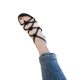 Sheepskin Version ~ Camellia with Genuine Leather Flat Sandals Women's Summer Chanel Style Pink Open Toe Sandals Sandals