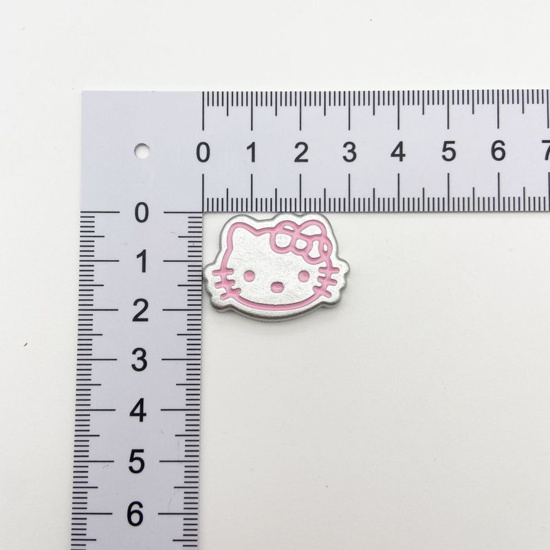 かわいいシルバーパウダーキャットリボン五芒星ラブジュエリーアクセサリー diy 携帯電話ケースパッチ下駄靴花|undefined