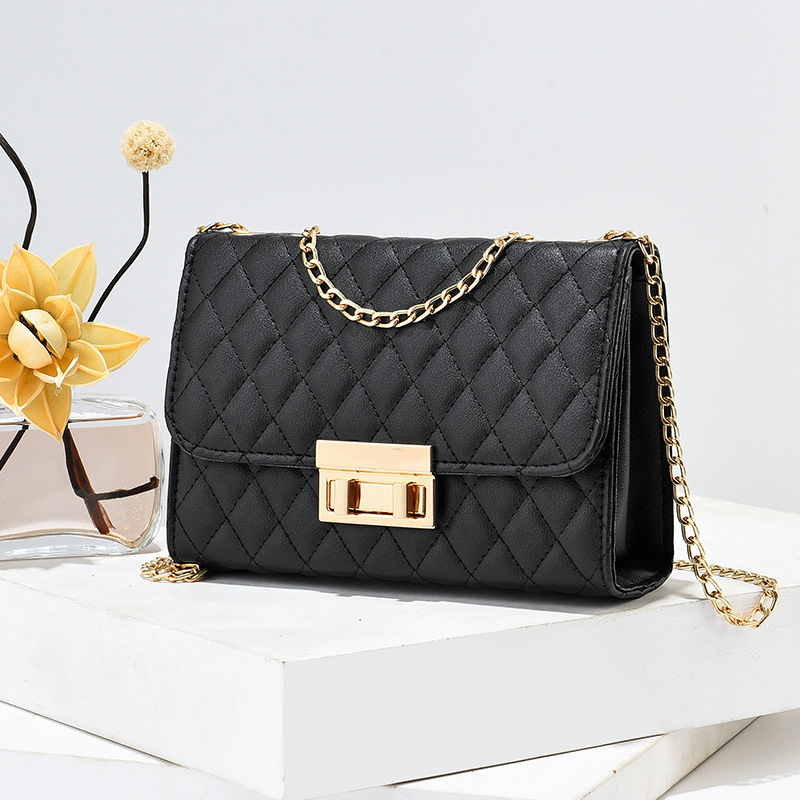Damen 2024 Neue Lingge Kette Instagram Eine Schulter Crossbody Kleine Duftende Wind Student Vielseitige Mini Telefon Tasche_voghion.com